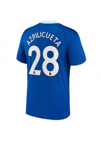 Fotbalové Dres Chelsea Cesar Azpilicueta #28 Domácí Oblečení 2022-23 Krátký Rukáv